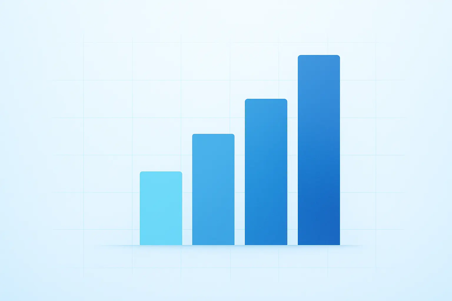 Graphique abstrait représentant une croissance des effectifs