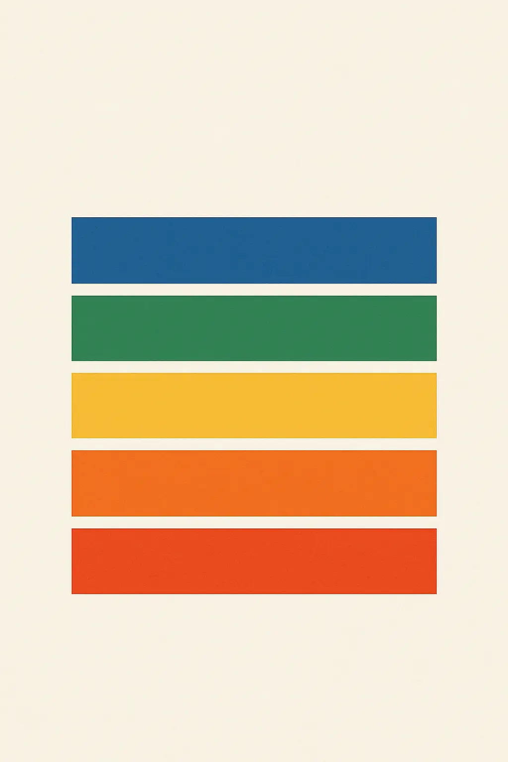 Abstract colour bands representing similarity report display ranges