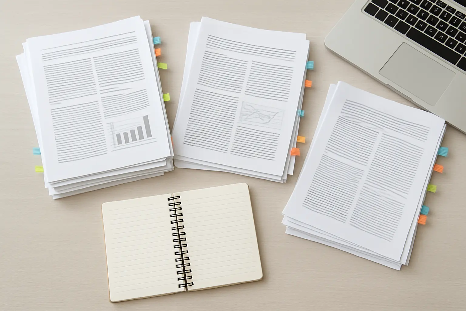 Articles scientifiques regroupés par thème pour une recension des écrits