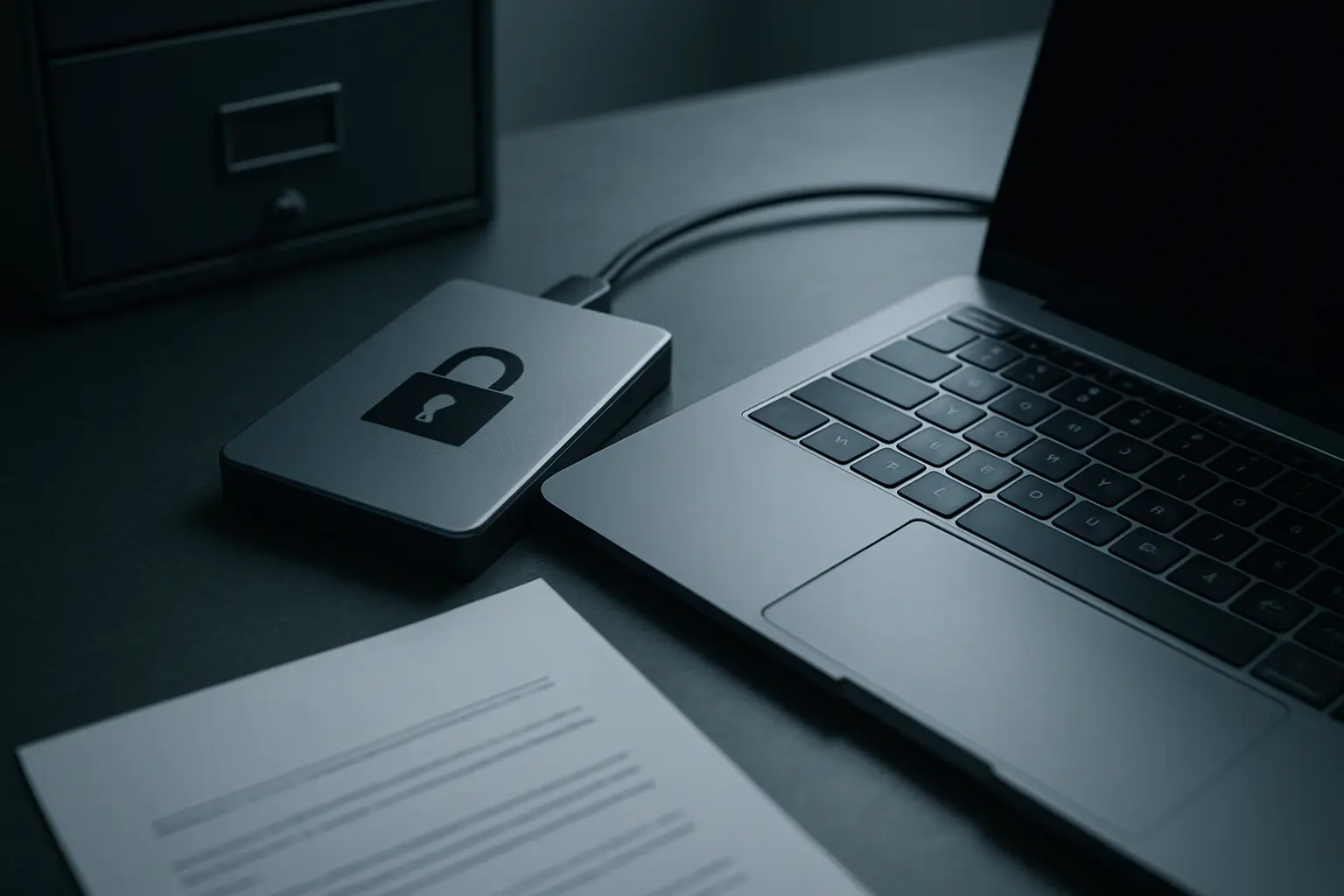 Encrypted storage and consent forms illustrating a thesis data management plan